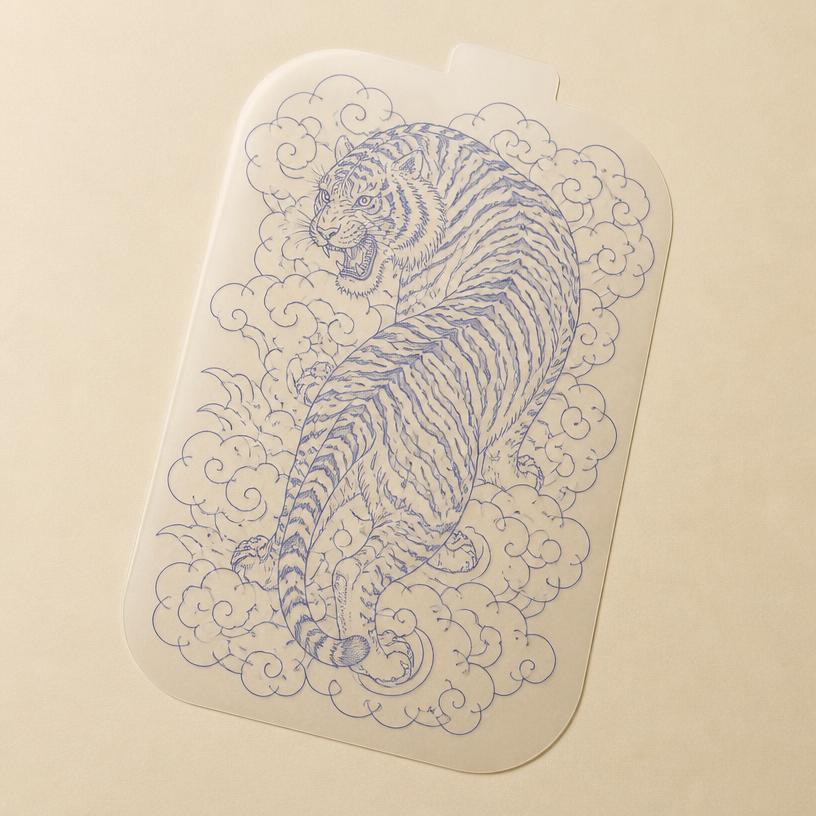 Japanese Tiger Stencil